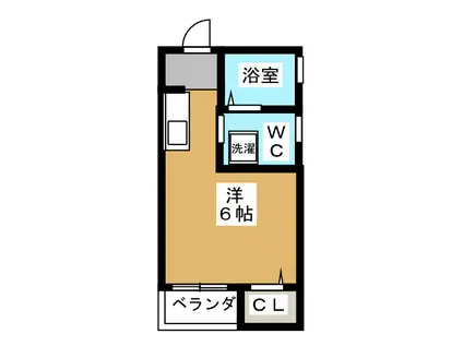 KA-NA MAISON増尾(ワンルーム/1階)の間取り写真