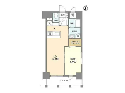 ルーカス長崎諫早I(1LDK/7階)の間取り写真
