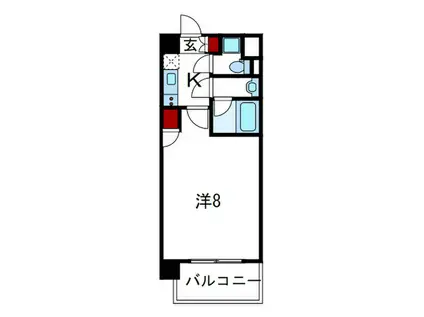 プロシード兵庫駅前通(1K/10階)の間取り写真