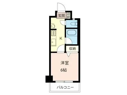 プログレス東映(1K/3階)の間取り写真