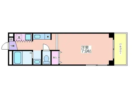 セントーレア(1K/4階)の間取り写真