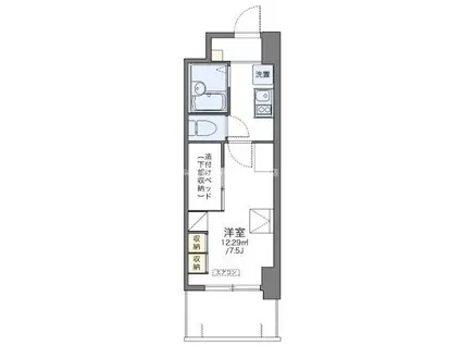 レオパレスGREENHILL(1K/2階)の間取り写真