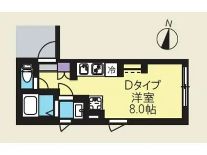 CREAL新高円寺(ワンルーム/2階)の間取り写真