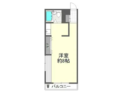 グリーンヒルツ・イチノセ(ワンルーム/2階)の間取り写真