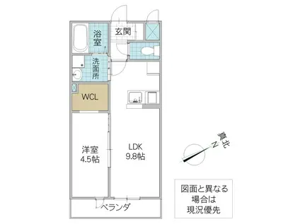 IRIE LIFE II(1LDK/1階)の間取り写真