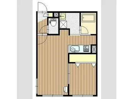 MELIORA(1LDK/3階)の間取り写真