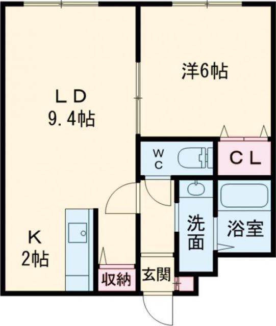 SHERATON 旭川駅前(1LDK/2階)の間取り写真