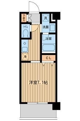 KDXレジデンス用賀(1K/2階)の間取り写真