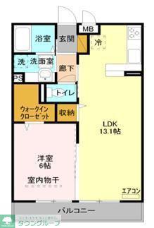 フォルテ(1LDK/1階)の間取り写真