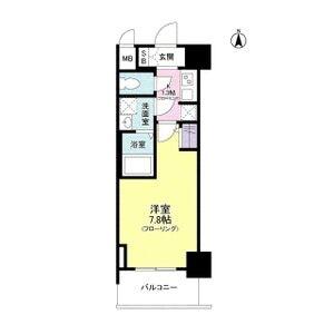 S-RESIDENCE野江(1K/2階)の間取り写真