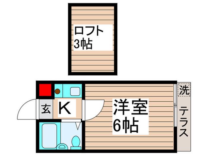 メゾンドパレス85(1K/1階)の間取り写真