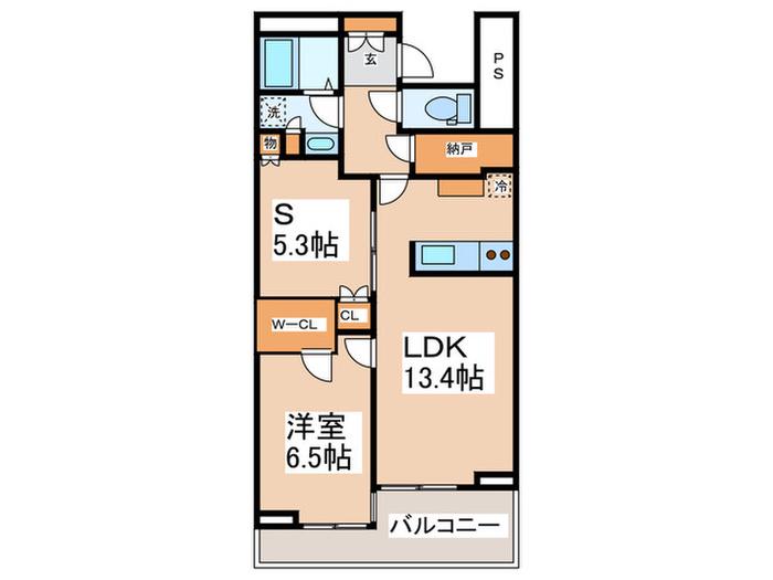 フィールド川和(2LDK/2階)の間取り写真