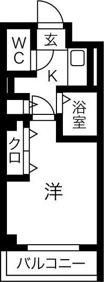 GROOVE待兼山(1K/2階)の間取り写真