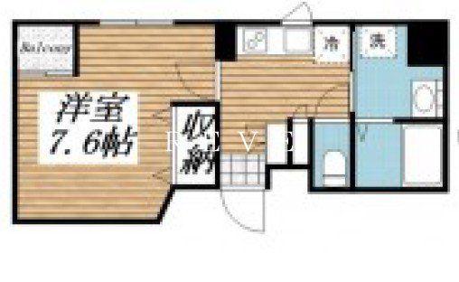 CASAFELICE(1K/3階)の間取り写真