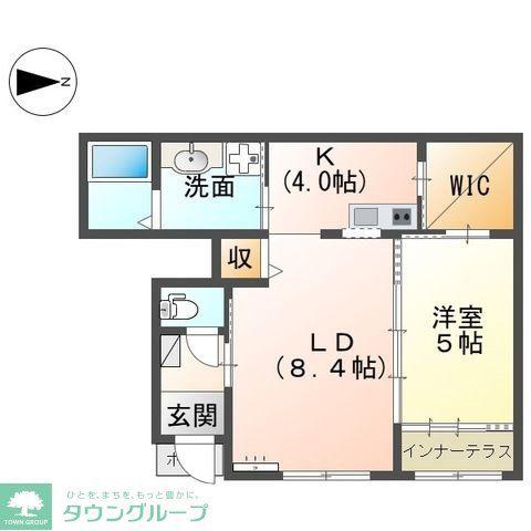 オリーヴァ OLIVA(1LDK/1階)の間取り写真