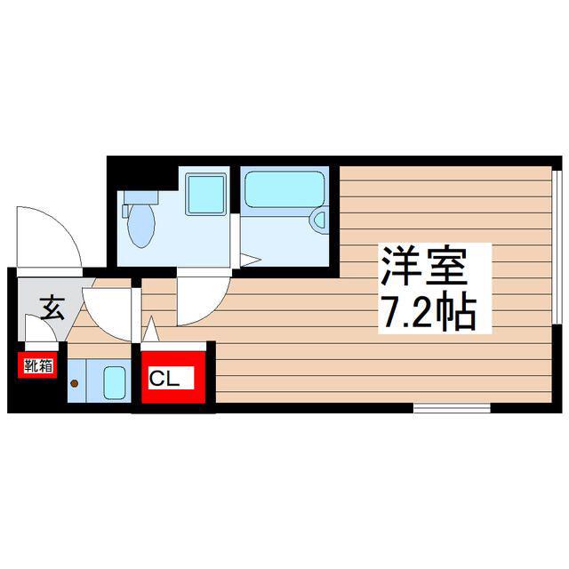 PICCLO(ワンルーム/3階)の間取り写真