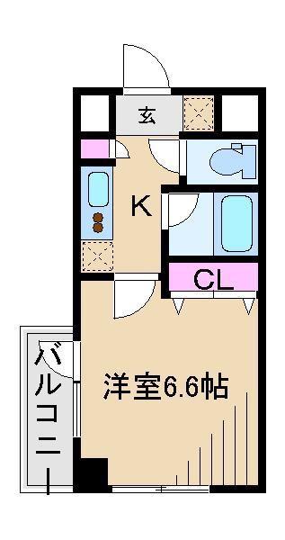セントパレス王子(1K/4階)の間取り写真