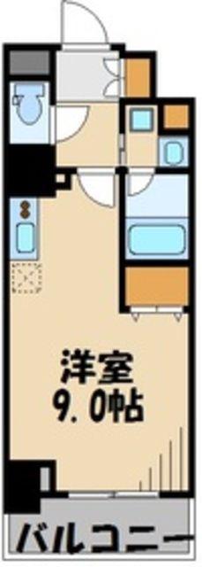 パークアクシス板橋本町(ワンルーム/6階)の間取り写真
