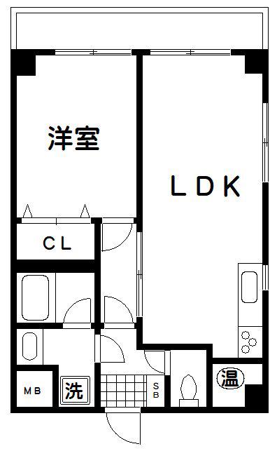 クレアパーク野方(1LDK/4階)の間取り写真