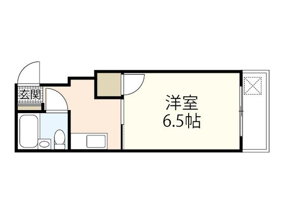 ボイスビル4(1K/4階)の間取り写真