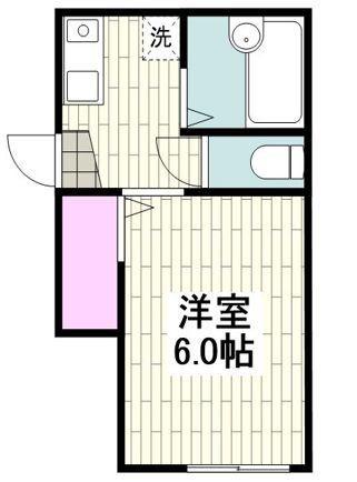 アーバンヴィレッジ上大岡(1K/1階)の間取り写真
