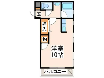 第2大森ビル(ワンルーム/4階)の間取り写真