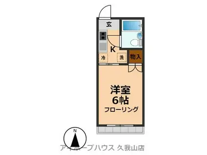 ステータス久我山(1K/1階)の間取り写真