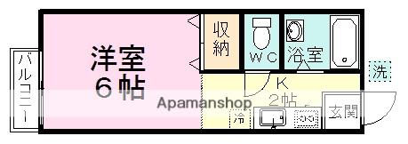 メゾンドスドウ(1K/2階)の間取り写真