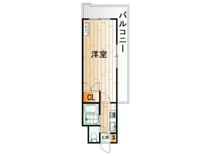 NO.35サーファーズプロジェクト2100小倉駅(1K/11階)の間取り写真