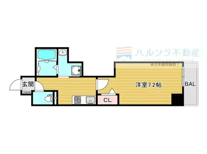 ORIENT RESIDENCE門真栄町(1K/2階)の間取り写真