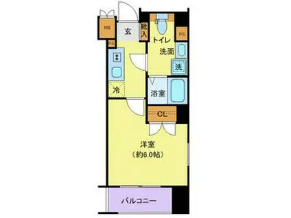 レジオス動坂(1K/3階)の間取り写真