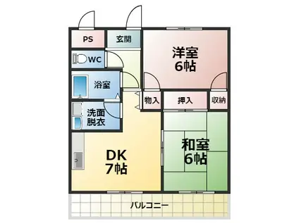 澤村マンション(2DK/3階)の間取り写真