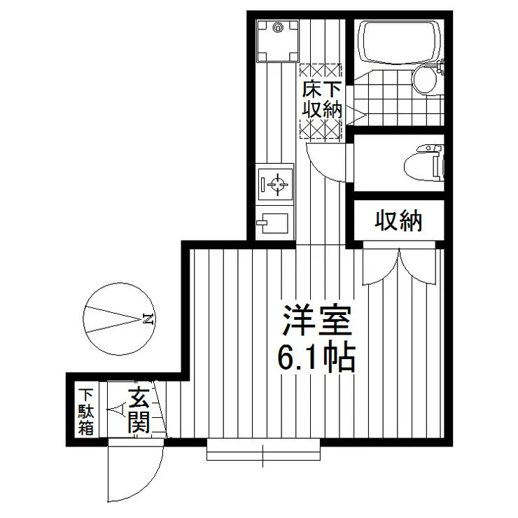 アマデウス成城 1階階 間取り