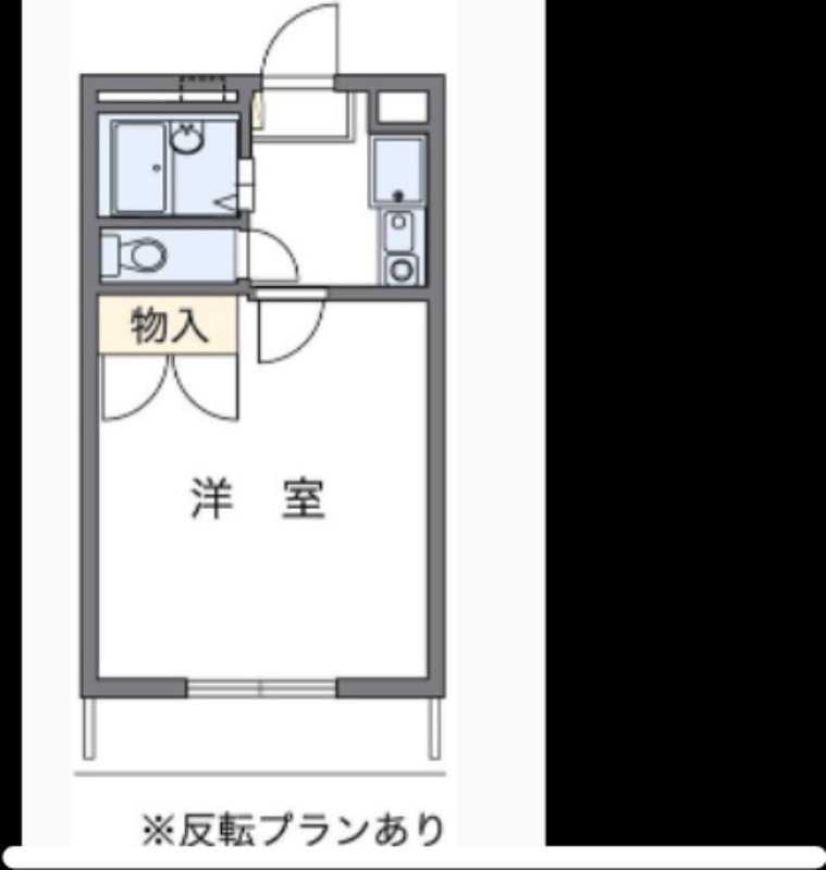 ＪＲ福塩線 横尾駅 徒歩13分 2階建 築30年(1K/2階)の間取り写真
