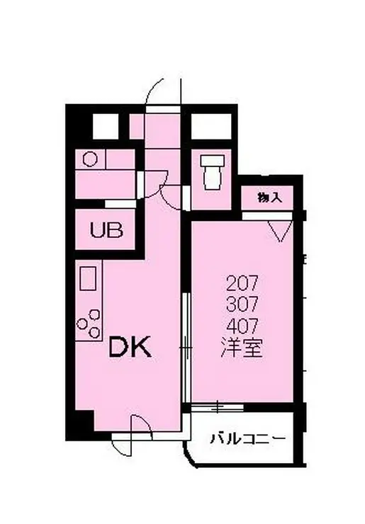 新東京園マンション 2階階 間取り