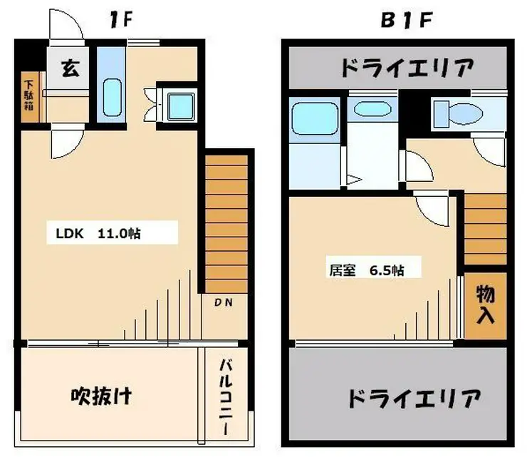 エム・スクエアー 1階階 間取り