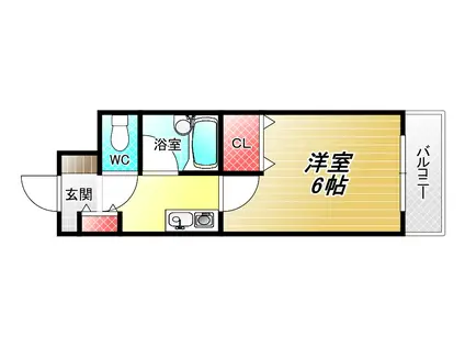 シティパル・ユー(1K/3階)の間取り写真