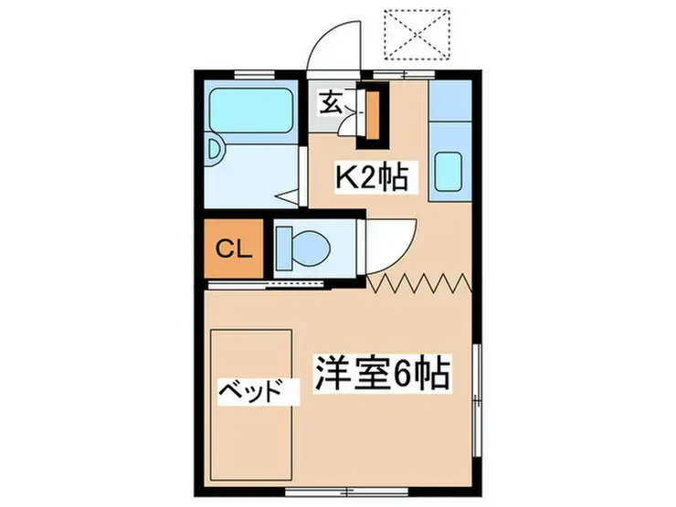 ハイツヒロ 2階階 間取り