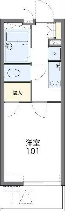 レオパレス東進 2階階 間取り