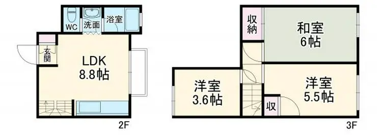 大地ビル 2階階 間取り