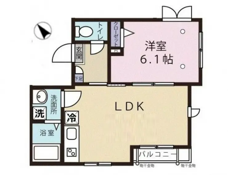 エスポワール東大井 3階階 間取り