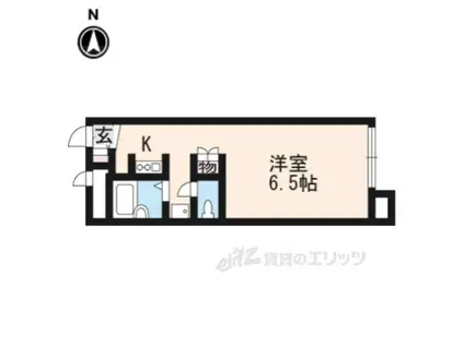 カステーロ(1K/2階)の間取り写真