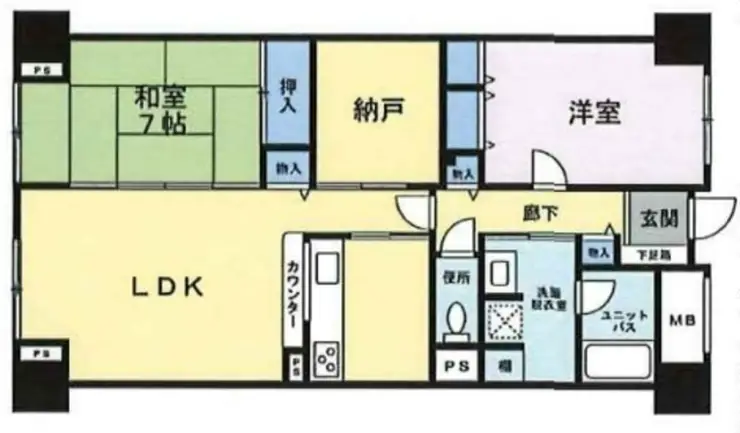 パストラルハイム面影橋 1階階 間取り