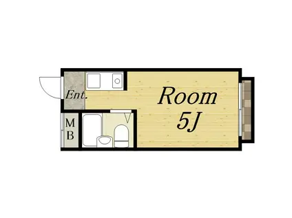 カーサブランコ(1K/1階)の間取り写真