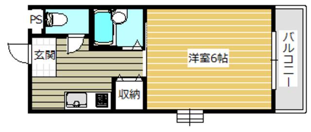 エンジェリ寿(1K/2階)の間取り写真