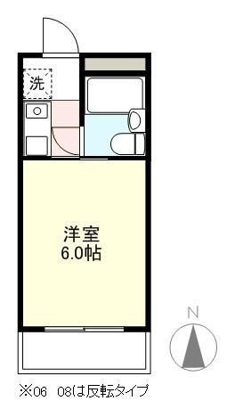 アディム春日(1K/2階)の間取り写真