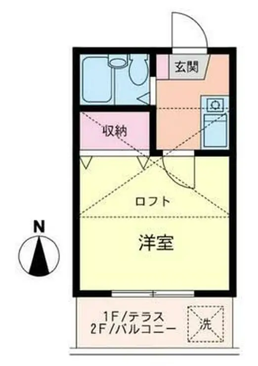 リエス弘明寺 1階階 間取り
