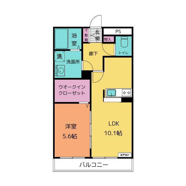 グランドレジーナ(1LDK/3階)の間取り写真
