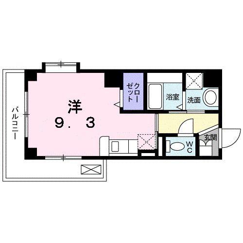 喜久屋ビル(ワンルーム/5階)の間取り写真