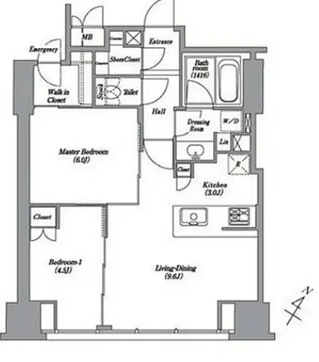 レキシントン・スクエア白金高輪 11階階 間取り